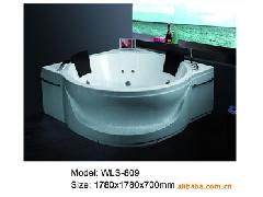 供应东尼斯WLS-809双人洗澡缸、按摩冲浪洗澡缸、亚克力洗澡缸