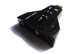 厂家供应USB声卡 USB7.1声卡  飞机声卡 即插即用 麦克风录音