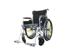 供应带厕钢管喷涂手动轮椅，经济耐用适合残疾人老年人