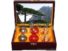 送老人的生日礼物80大寿南山礼品盒保健球手球富贵健身球