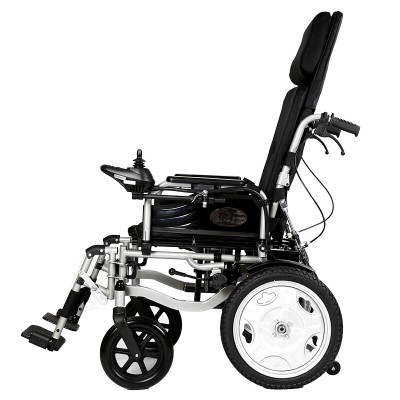 佑开残疾人老人电动轮椅车老年残疾人智能折叠可后躺四轮代步车