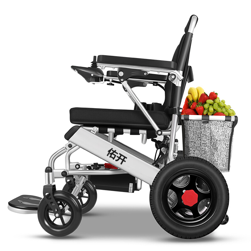 佑开电动轮椅车可折叠轻便老人老年残疾人智能全自动代步